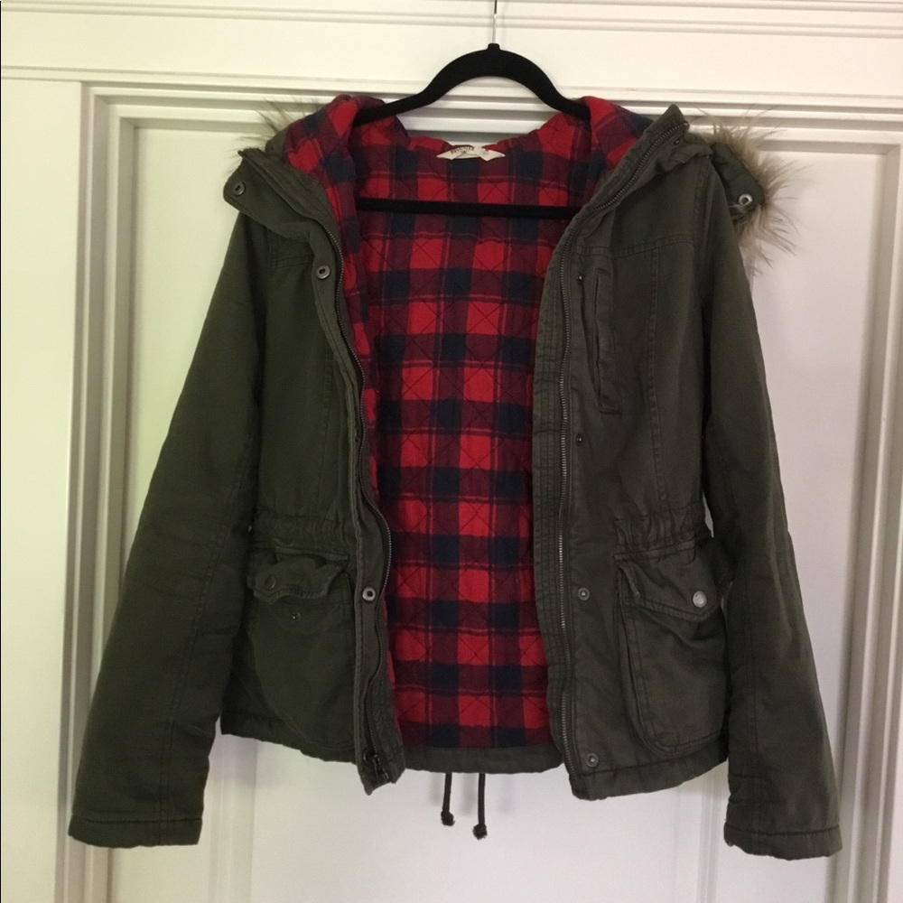 Hollister lined coat